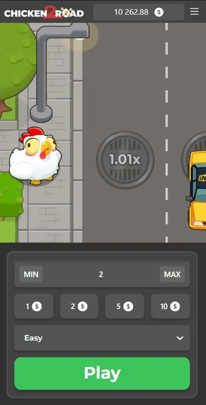 Versione mobile di Chicken Road 2 con interfaccia di gioco su smartphone
